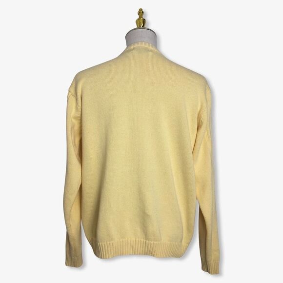 Bill Blass Men’s Sweater XL Cable Knit Crew Neck Striped - Picture 2 of 8